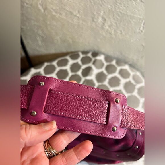 Longchamp Pink Shoulder Bag with Studded Flap like new-excellent condition - Picture 5 of 16